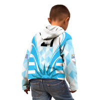 Custom Uruguay Rugby Kid Hoodie World Cup 2023 Go Los Teros - Wonder Print Shop