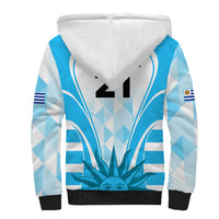 Custom Uruguay Rugby Sherpa Hoodie World Cup 2023 Go Los Teros - Wonder Print Shop