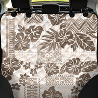 Vintage Hawaii Back Car Seat Cover Hibiscus Tapa Tribal With Hawaiian Quilt Pattern Gold LT9 - Wonder Print Shop