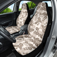 Vintage Hawaii Car Seat Cover Hibiscus Tapa Tribal With Hawaiian Quilt Pattern Gold LT9 - Wonder Print Shop