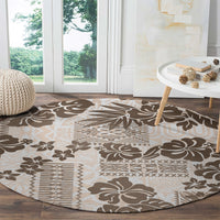 vintage-hawaii-round-carpet-hibiscus-tapa-tribal-with-hawaiian-quilt-pattern-gold