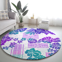 vintage-hawaii-round-carpet-hibiscus-tapa-tribal-with-hawaiian-quilt-pattern-purple