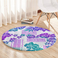 vintage-hawaii-round-carpet-hibiscus-tapa-tribal-with-hawaiian-quilt-pattern-purple