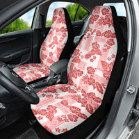 Vintage Hawaii Car Seat Cover Hibiscus Tapa Tribal With Hawaiian Quilt Pattern Red LT9 - Wonder Print Shop