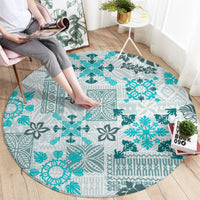hawaii-tapa-tribal-round-carpet-with-hawaiian-quilt-pattern-aqua