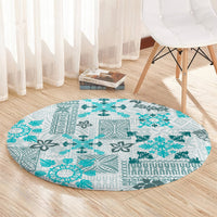 hawaii-tapa-tribal-round-carpet-with-hawaiian-quilt-pattern-aqua