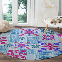 hawaii-tapa-tribal-round-carpet-with-hawaiian-quilt-pattern-blue
