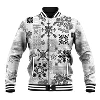 Hawaii Tapa Tribal Baseball Jacket With Hawaiian Quilt Pattern Black LT9 - Wonder Print Shop