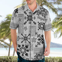 Hawaii Tapa Tribal Hawaiian Shirt With Hawaiian Quilt Pattern Black - Wonder Print Shop
