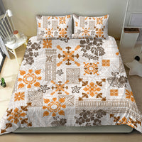 Hawaii Tapa Tribal Bedding Set With Hawaiian Quilt Pattern Gold LT9 - Wonder Print Shop