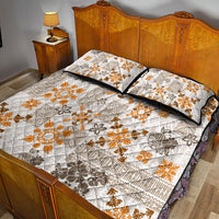 Hawaii Tapa Tribal Quilt Bed Set With Hawaiian Quilt Pattern Gold - Wonder Print Shop