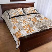 Hawaii Tapa Tribal Quilt Bed Set With Hawaiian Quilt Pattern Gold - Wonder Print Shop