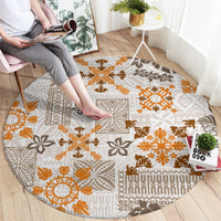 hawaii-tapa-tribal-round-carpet-with-hawaiian-quilt-pattern-gold