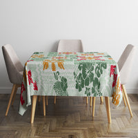 Hawaii Tapa Tribal Tablecloth With Hawaiian Quilt Pattern Green - Wonder Print Shop