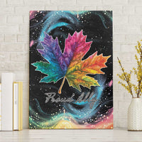 Rainbow Maple Leaf Canvas Wall Art Canada Pride Show Your Colors LT9 - Wonder Print Shop