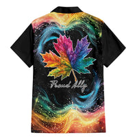 Rainbow Maple Leaf Family Matching Mermaid Dress and Hawaiian Shirt Canada Pride Show Your Colors LT9 - Wonder Print Shop