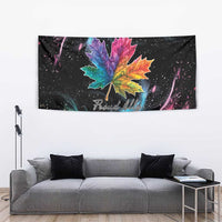 Rainbow Maple Leaf Tapestry Canada Pride Show Your Colors - Wonder Print Shop