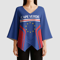 Custom Cape Verde Football Spirit Kimono Sleeve Blouse Est 1979 - Wonder Print Shop