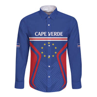 Custom Cape Verde Football Spirit Long Sleeve Button Shirt Est 1979 - Wonder Print Shop