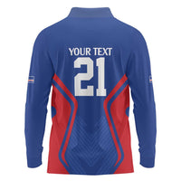 Custom Cape Verde Football Spirit Long Sleeve Polo Shirt Est 1979 - Wonder Print Shop