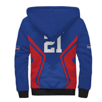 Custom Cape Verde Football Spirit Sherpa Hoodie Est 1979 - Wonder Print Shop