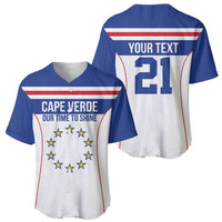 Custom Cape Verde Pride Baseball Jersey Blue Sharks Rising - Wonder Print Shop