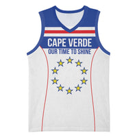 Custom Cape Verde Pride Basketball Jersey Blue Sharks Rising - Wonder Print Shop