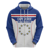 Custom Cape Verde Pride Zip Hoodie Blue Sharks Rising - Wonder Print Shop