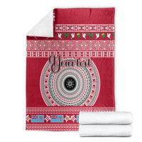 personalised-fiji-marau-na-kerisimasi-blanket-merry-christmas-tapa-pattern-red-style