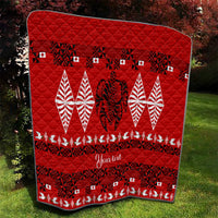 Personalised Tonga Kilisimasi Fiefia Quilt Merry Christmas with Turtle Ngatu Pattern - Wonder Print Shop
