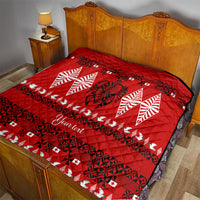 Personalised Tonga Kilisimasi Fiefia Quilt Merry Christmas with Turtle Ngatu Pattern - Wonder Print Shop