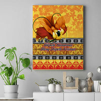 PNG Hamamas Krismas Canvas Wall Art Papua New Guinea Bird Of Paradise Merry Christmas Gold Style LT9 - Wonder Print Shop