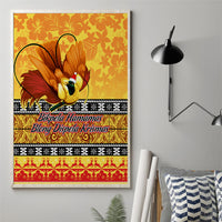 PNG Hamamas Krismas Canvas Wall Art Papua New Guinea Bird Of Paradise Merry Christmas Gold Style LT9 - Wonder Print Shop