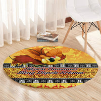 png-hamamas-krismas-round-carpet-papua-new-guinea-bird-of-paradise-merry-christmas-gold-style