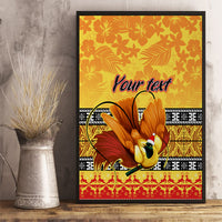 Personalised PNG Hamamas Krismas Canvas Wall Art Papua New Guinea Bird Of Paradise Merry Christmas Gold Style LT9 - Wonder Print Shop