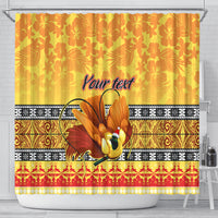 personalised-png-hamamas-krismas-shower-curtain-papua-new-guinea-bird-of-paradise-merry-christmas-gold-style