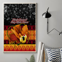PNG Hamamas Krismas Canvas Wall Art Papua New Guinea Bird Of Paradise Merry Christmas Black Style LT9 - Wonder Print Shop