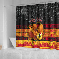 personalised-png-hamamas-krismas-shower-curtain-papua-new-guinea-bird-of-paradise-merry-christmas-black-style