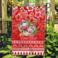 Personalised Hawaii Mele Kalikimaka Garden Flag Santa Beach Merry Christmas - Wonder Print Shop