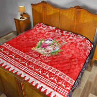 Personalised Hawaii Mele Kalikimaka Quilt Santa Beach Merry Christmas - Wonder Print Shop