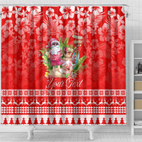 personalised-hawaii-mele-kalikimaka-shower-curtain-santa-beach-merry-christmas
