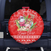 Personalised Hawaii Mele Kalikimaka Spare Tire Cover Santa Beach Merry Christmas - Wonder Print Shop