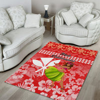 Hawaii Mele Kalikimaka Area Rug Santa Claus and Hula Dancing Merry Christmas LT9 - Wonder Print Shop