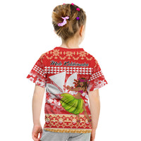 Hawaii Mele Kalikimaka Kid T Shirt Santa Claus and Hula Dancing Merry Christmas - Wonder Print Shop