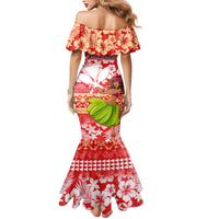 Hawaii Mele Kalikimaka Mermaid Dress Santa Claus and Hula Dancing Merry Christmas - Wonder Print Shop