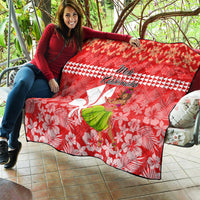 Hawaii Mele Kalikimaka Quilt Santa Claus and Hula Dancing Merry Christmas - Wonder Print Shop