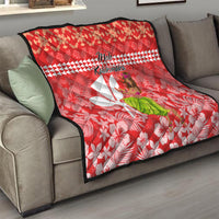 Hawaii Mele Kalikimaka Quilt Santa Claus and Hula Dancing Merry Christmas - Wonder Print Shop