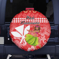 Hawaii Mele Kalikimaka Spare Tire Cover Santa Claus and Hula Dancing Merry Christmas - Wonder Print Shop