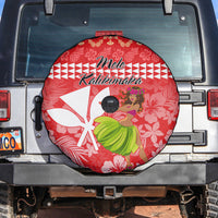 Hawaii Mele Kalikimaka Spare Tire Cover Santa Claus and Hula Dancing Merry Christmas - Wonder Print Shop