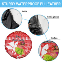 Hawaii Mele Kalikimaka Spare Tire Cover Santa Claus and Hula Dancing Merry Christmas - Wonder Print Shop